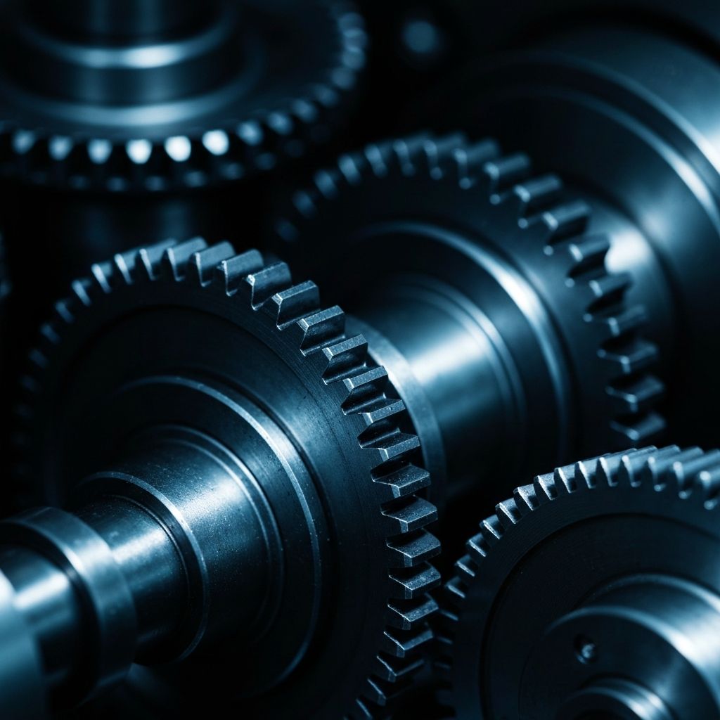 Precision-machined industrial gears